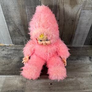 Rushton Star Creations Rubber Face Hands Pink Snow Baby Plush Original Doll 18”